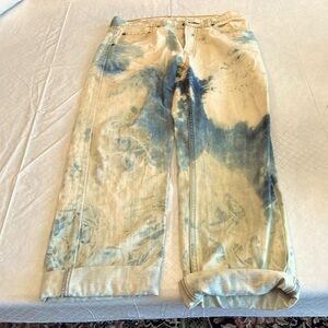 Bleached Levis 505 jeans sz waist 30 length 30